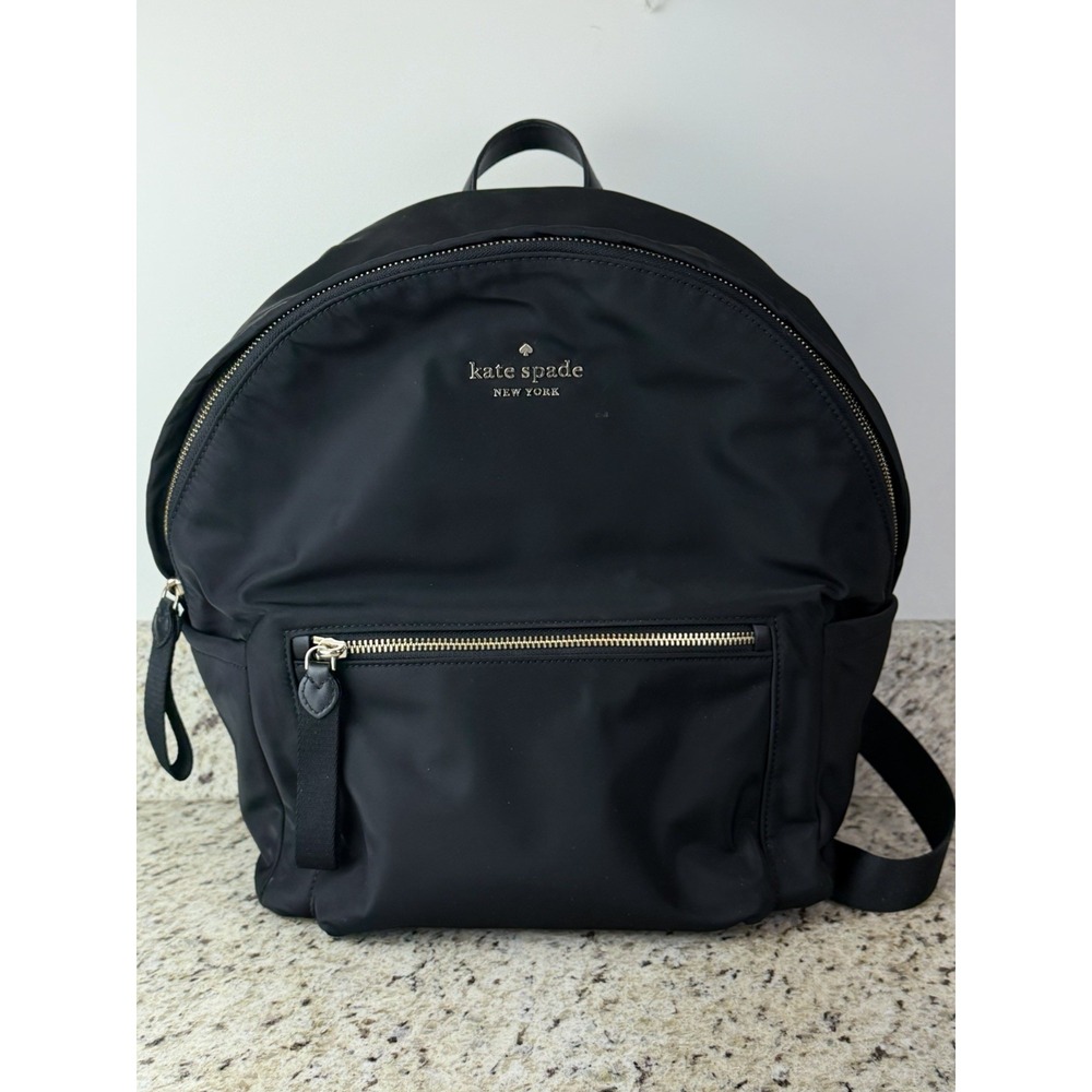 Kate Spade New York Chelsea Medium Nylon Black Water Resistant Backpack Bag